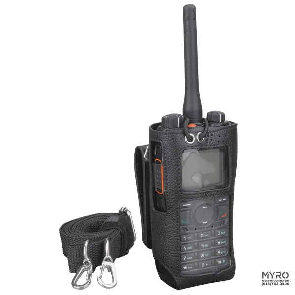 Hytera Lcy012 Leather Carrying Case With Lcd Display [Pd702I Pd752I Pd782I Pd982I] Two Way Radio
