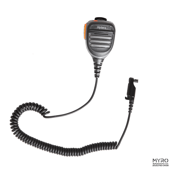 Hytera Sm26N1-P Remote Speaker Microphone With Emergency Button [Hp6 Hp7 & Ul913] Two Way Radio